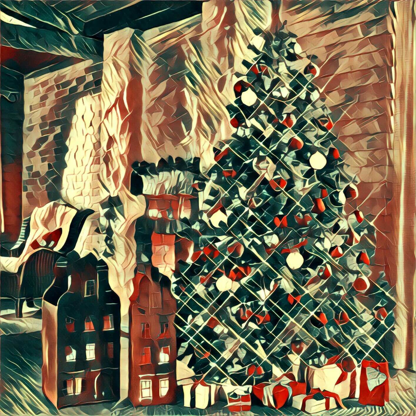 strahlend wie ein schöner traum steht vor uns der weihnachtsbaum